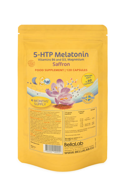 Melatonín + 5HTP + B6 + D3 + Magnesium