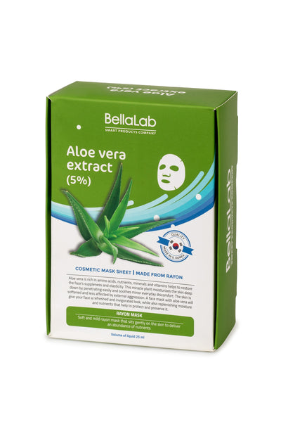 Extrakt z aloe vera (5 %) súprava 20 kusov pletových masiek