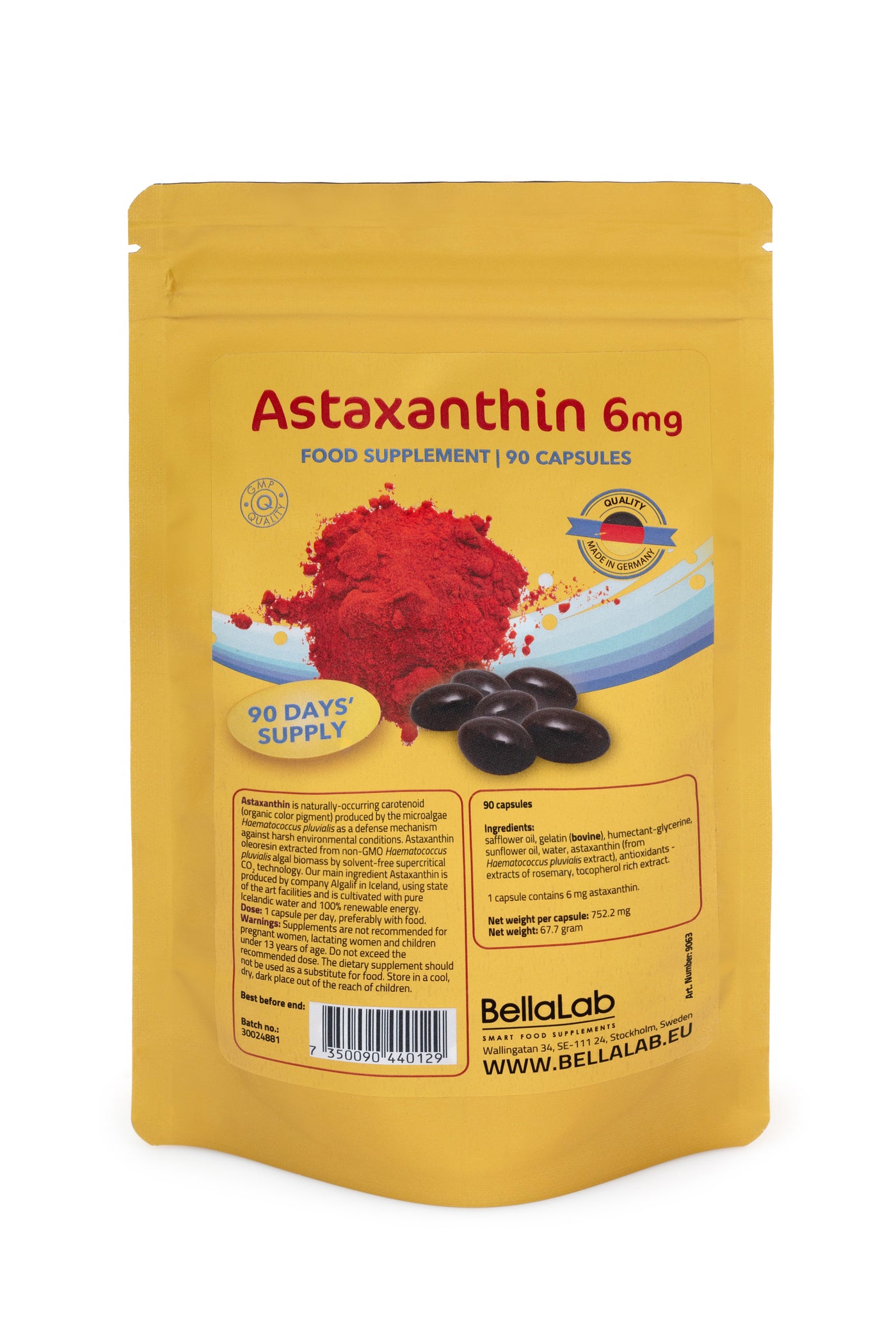 Astaxanthín 6 mg