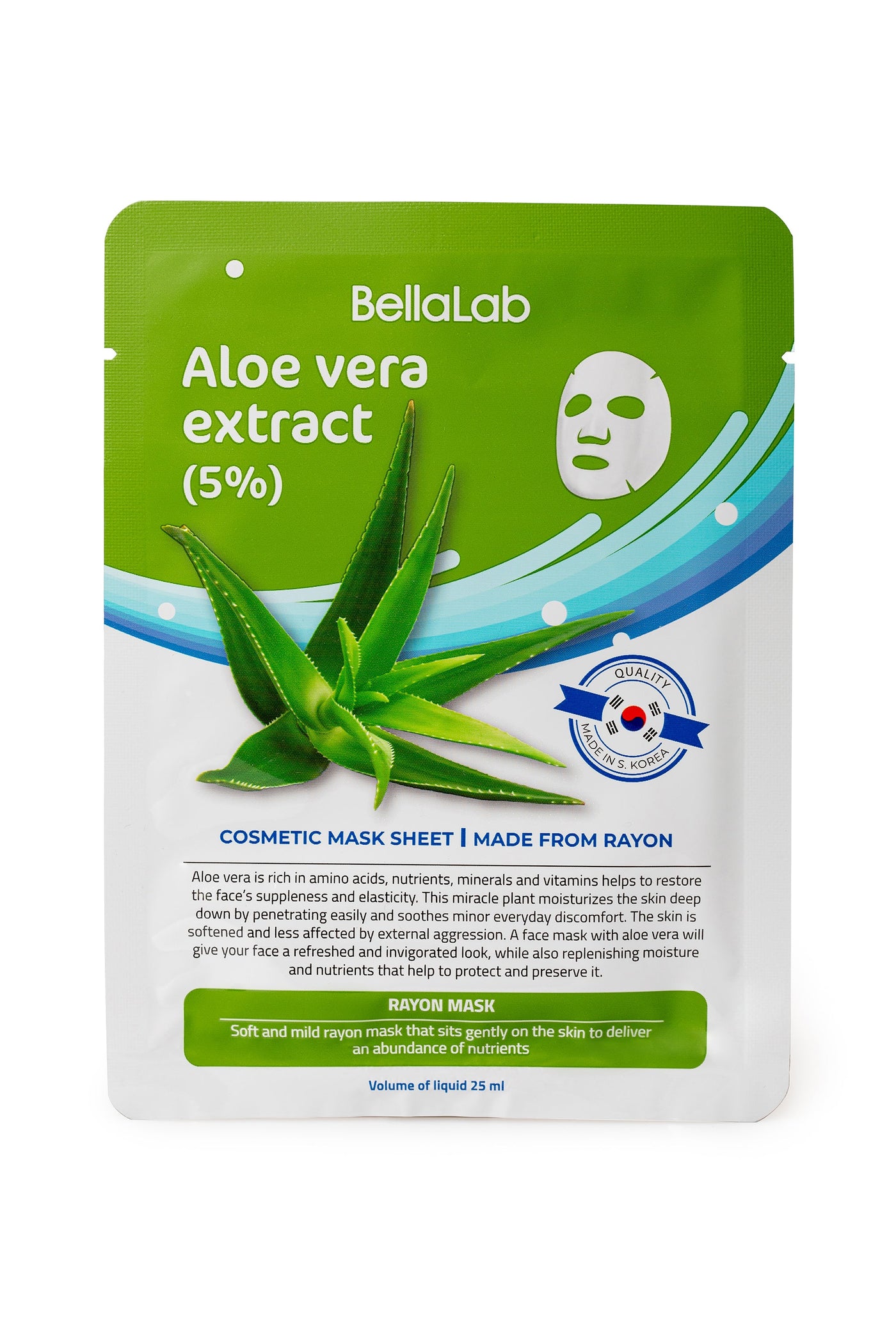 Extrakt z aloe vera (5 %) súprava 20 kusov pletových masiek