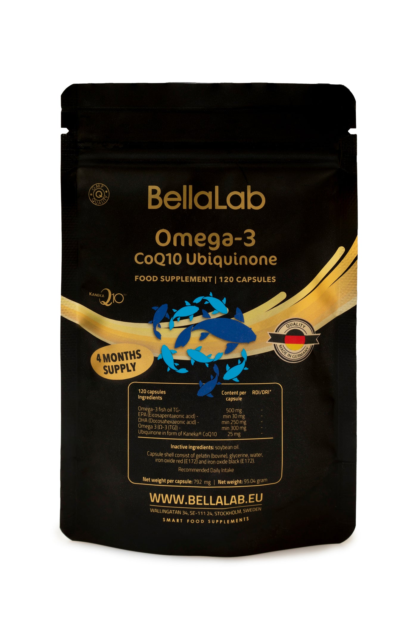 Omega 3 + koenzým Q10 Ubiquinone 2