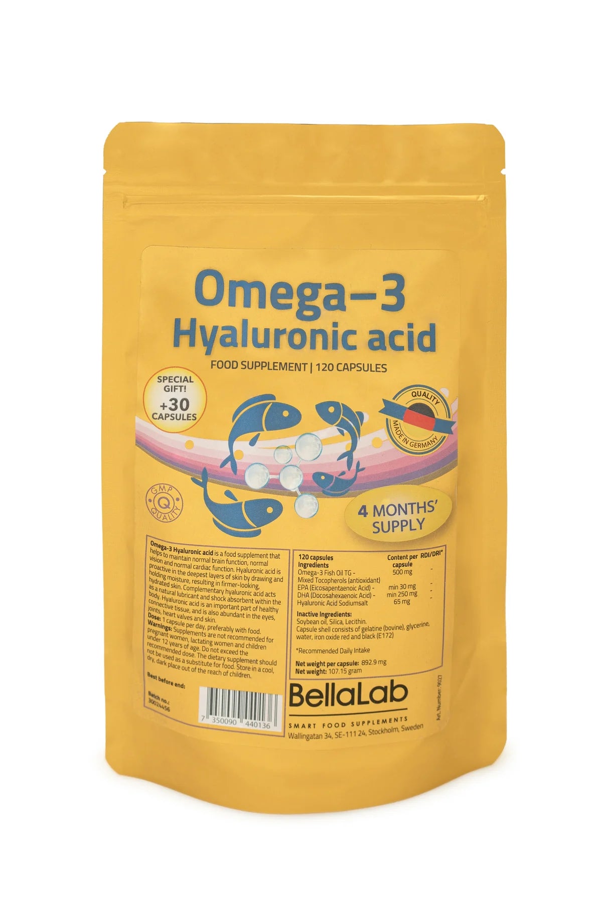 Omega 3 + kyselina hyalurónová